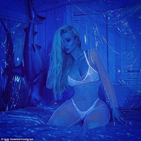 Iggy Azalea Flaunts Curves In A Skimpy Bikini And Mesh Bodysuit Daily Mail Online