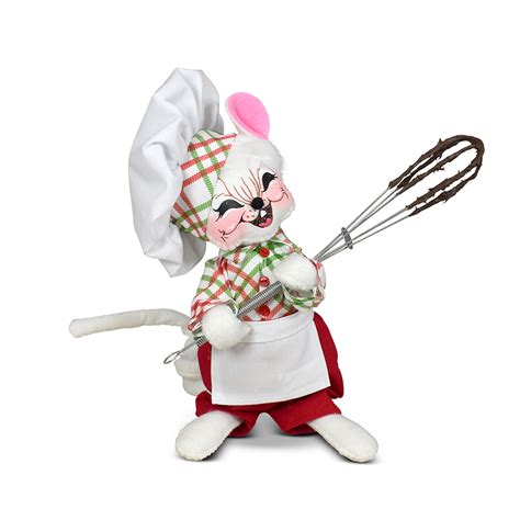 6in Candy Mouse With Whisk Annalee Dolls