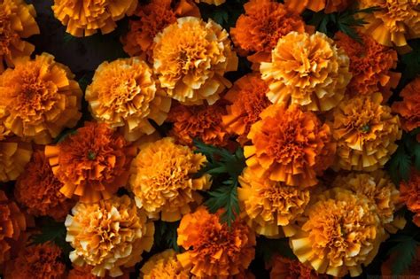 Premium AI Image | Marigold flowers background Marigold flowers background Marigold flowers ...