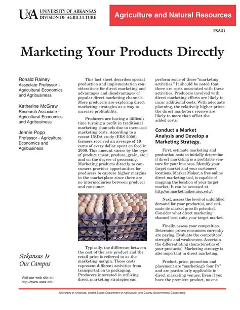 Direct Marketing Plan Examples Format Pdf