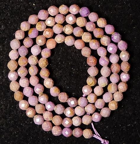 Strang Echte Rosa Purple Peruvian Opal Perlen Mm Facet Kaufen