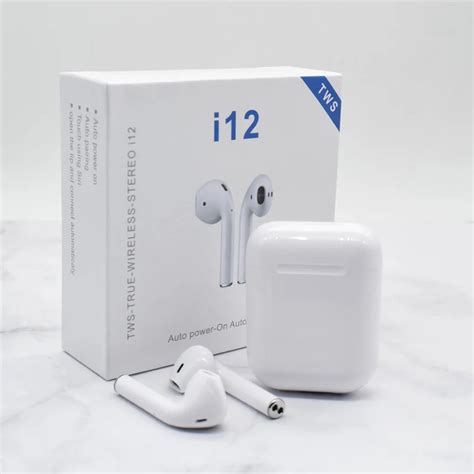 Waterproof True Wireless Earbuds I12 Tws Earphone Noise Cancelling Bluetooths Headphones With