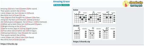 Chord: Amazing Grace - tab, song lyric, sheet, guitar, ukulele | chords.vip