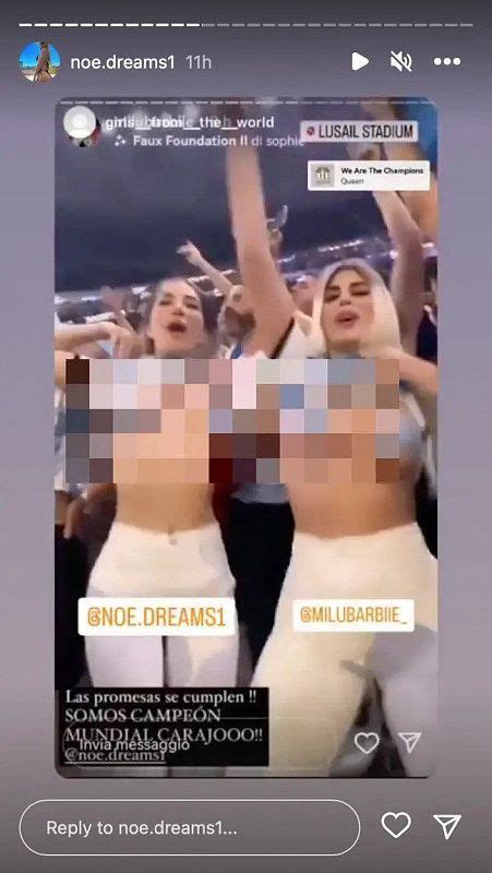 Argentine Fans Show Their Breasts At 2022 World Cup Finals But Avoid