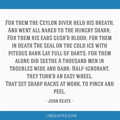 For Them The Ceylon Diver Held His Breath And Went All