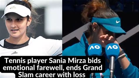 Tennis Player Sania Mirza Bids Emotional Farewell Ends Grand Slam