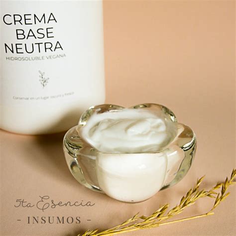 CREMA BASE NEUTRA HIDROSOLUBLE 5ta Esencia