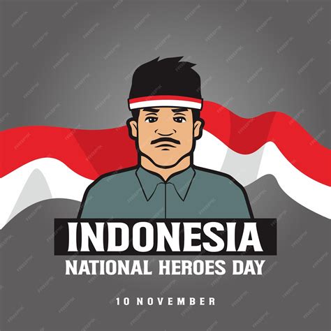 Premium Vector Indonesia National Heroes Day Character Design