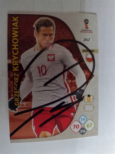 Karty Panini Autograf Polska Krychowiak Russia