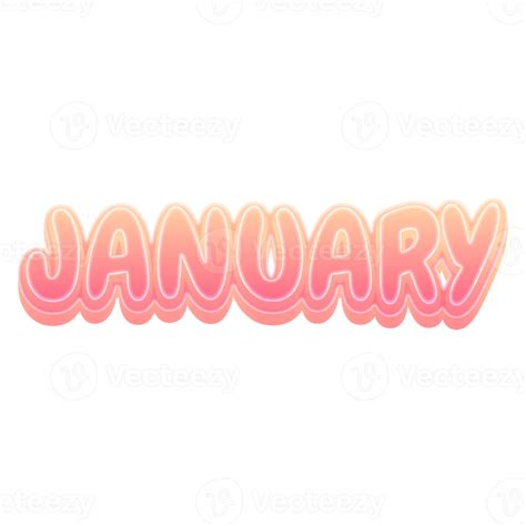 January PNGs for Free Download