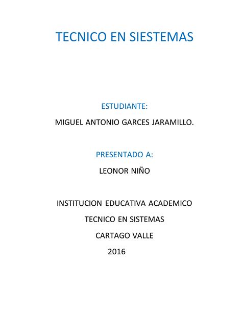 Resumen Del Sena T Cnico En Sistemas Pdf Descarga Gratuita