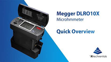 Megger DLRO10X Microhmmeter Quick Overview YouTube