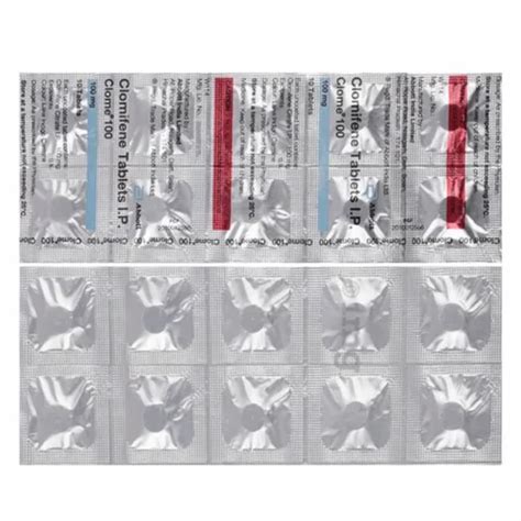 Clomiphene Citrate Tablet Clome 100mg Tablet Packaging Type Strip