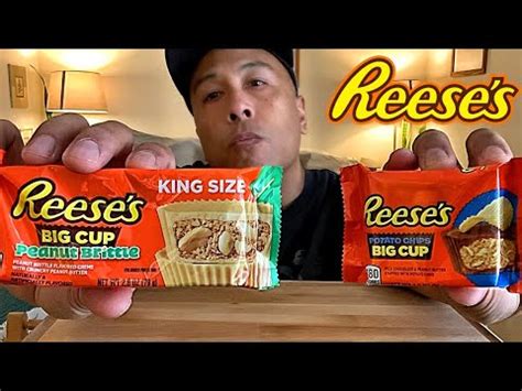 Reeses Big Cup Peanut Brittle Potato Chip Big Cup Review Youtube