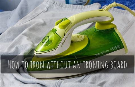 How To Iron Without An Ironing Board Guide