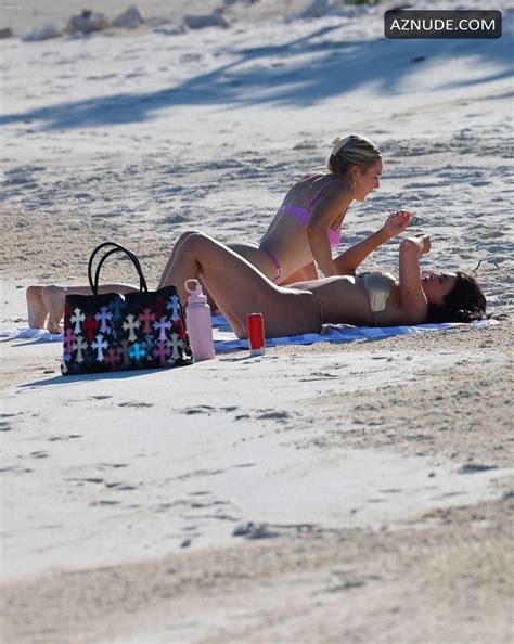 Kylie Jenner Sexy Spotted Showing Off Her Sizzling Body In A Hot Gold Bikini At Turks And Caicos