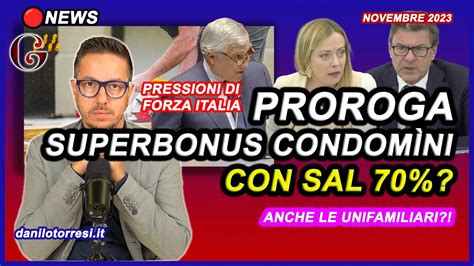 PROROGA SUPERBONUS 110 Al 2024 Ultime Notizie Forza Italia Pressa Con