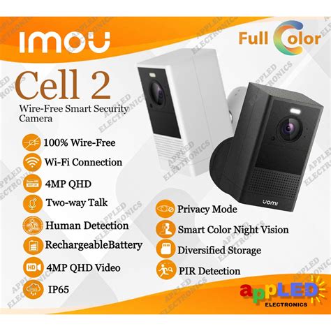 Imou Cell Mp Wire Free Rechargeable Wifi Camera Ip With Mic