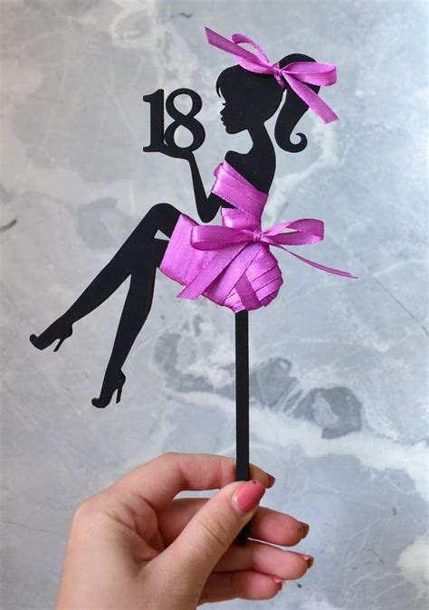 Sitting Girl Silhouette Cake Topper Woman Toper Girl Etsy