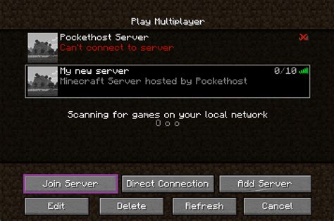 How To Join Your Minecraft Server Pockethost