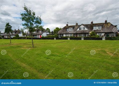 Thatched Roof Cottages Adare Stock Photo - Image of homes, holiday ...