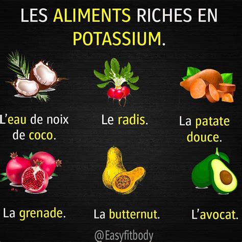 Les Aliments Riches En Potassium On Entend Souvent Parler De Potassium