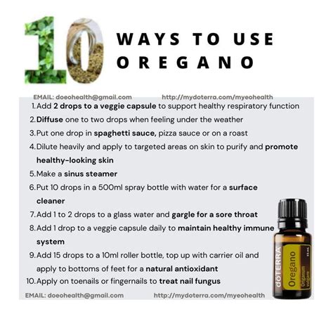 Doterra Oregano Uses Oils For Sore Throat Oregano Essential Oil