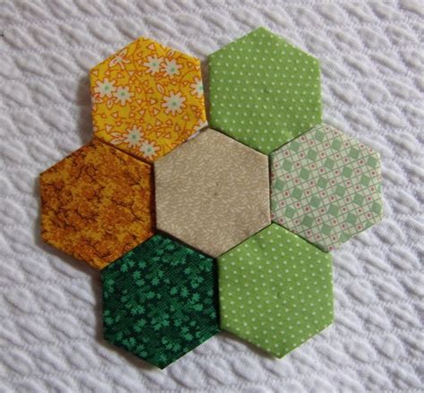 English Paper Pieces 1 Set Of 50 Hexagons Epp Hexagon Made From Scrap Fabric Finished English