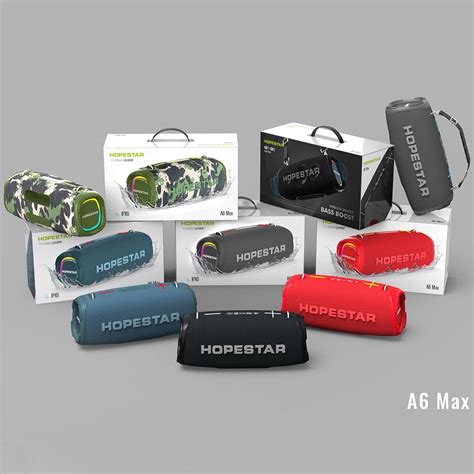 HOPESTAR A6 Max IPX6 Waterproof Outdoor Portable Bluetooth Speaker ...