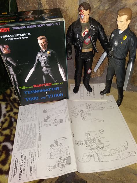 T800 Vs T1000 TERMINATOR 2, TSUKUDA 1991 Factory-finished Vinyl Figures ...