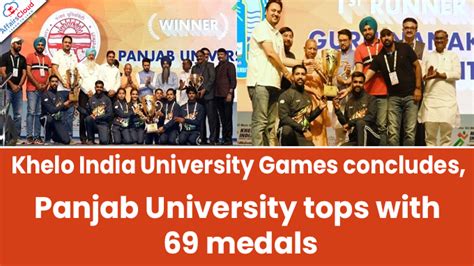 Khelo India University Games 2022 Held in UP: Panjab University tops Medal Tally