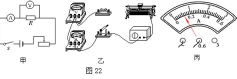 在探究“电压一定时，电流跟电阻的关系”的实验中，设计电路图如图22甲