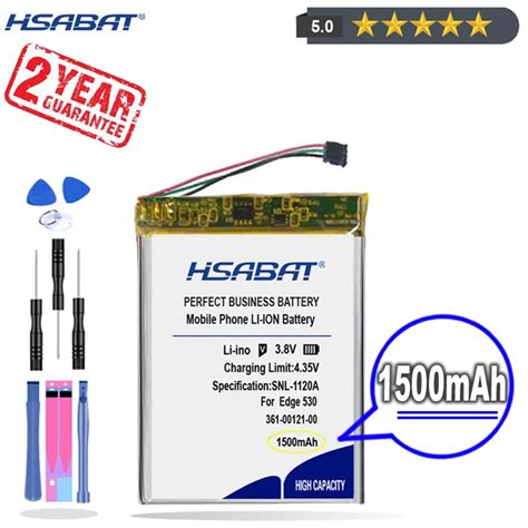 HSABAT Batería de repuesto para GPS 1500mAh 361 00121 00 para Garmin