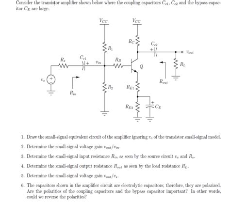 Answered Consider The Transisțor Amplifier Shown Bartleby