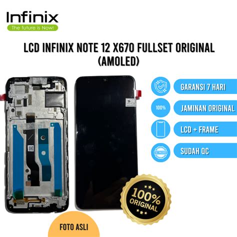 Jual LCD TOUCHSCREEN INFINIX NOTE 12 X670 ORIGINAL AMOLED Shopee