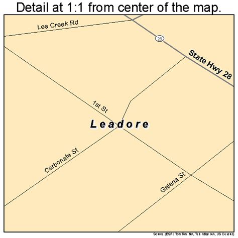 Leadore Idaho Street Map 1645910