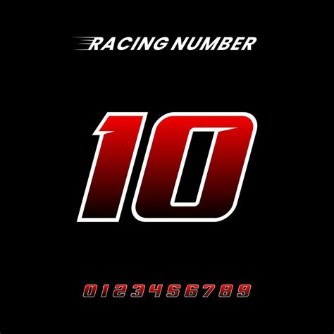 Racing Number Design Vector Template 25502445 Vector Art at Vecteezy