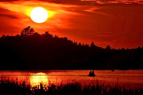 Free Images Landscape Water Horizon Sun Sunrise Sunset Lake