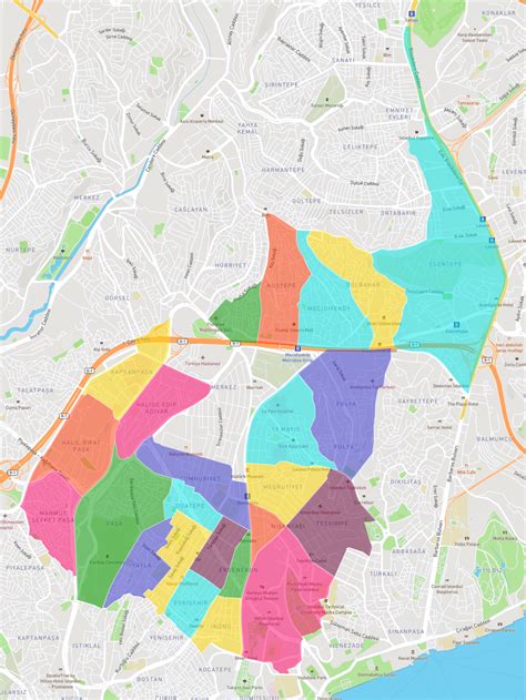 Istanbul Şişli nin Mahalleleri AtlasBig