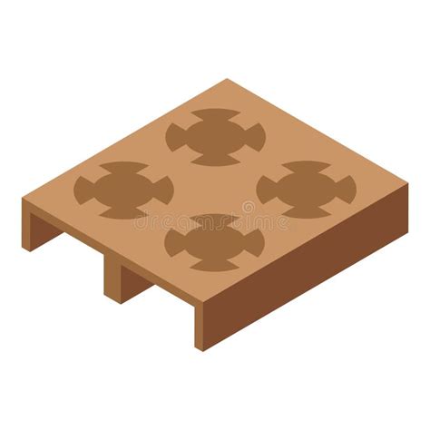 Wood Cup Holder Icon Isometric Vector Recycle Identity Stock