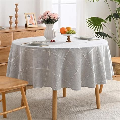 amazoncom yomeri lattice embroidery plaid  tablecloth heavy