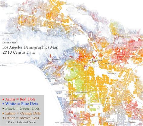 Los Angeles Racial Demographics Current Map : LosAngeles