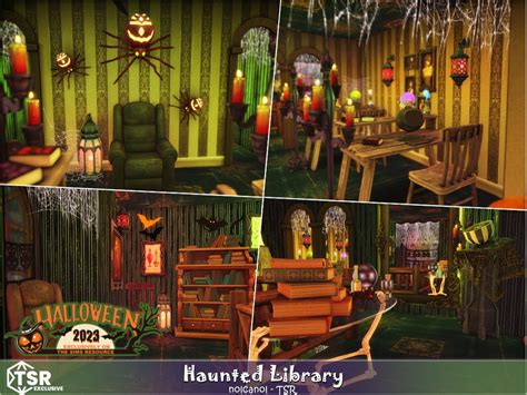 The Sims Resource Haunted Library TSR CC