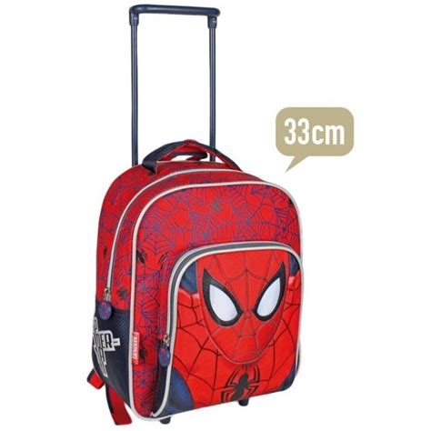 Spiderman Trolley Sac Dos Cartable Cdiscount Bagagerie