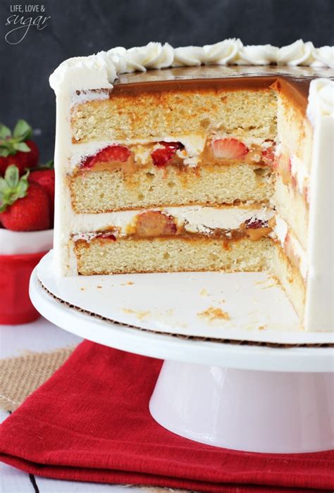 Strawberry Dulce De Leche Cake Life Love And Sugar