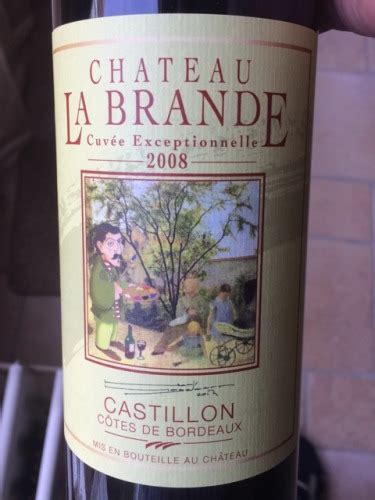 2014 Château La Brande Cuvée Exceptionnelle Castillon Côtes de