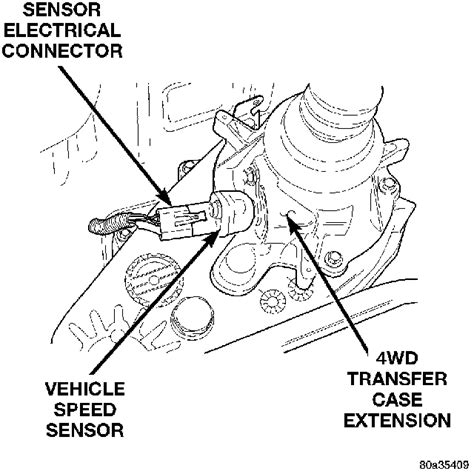 1992 Jeep Cherokee Vehicle Speed Sensor