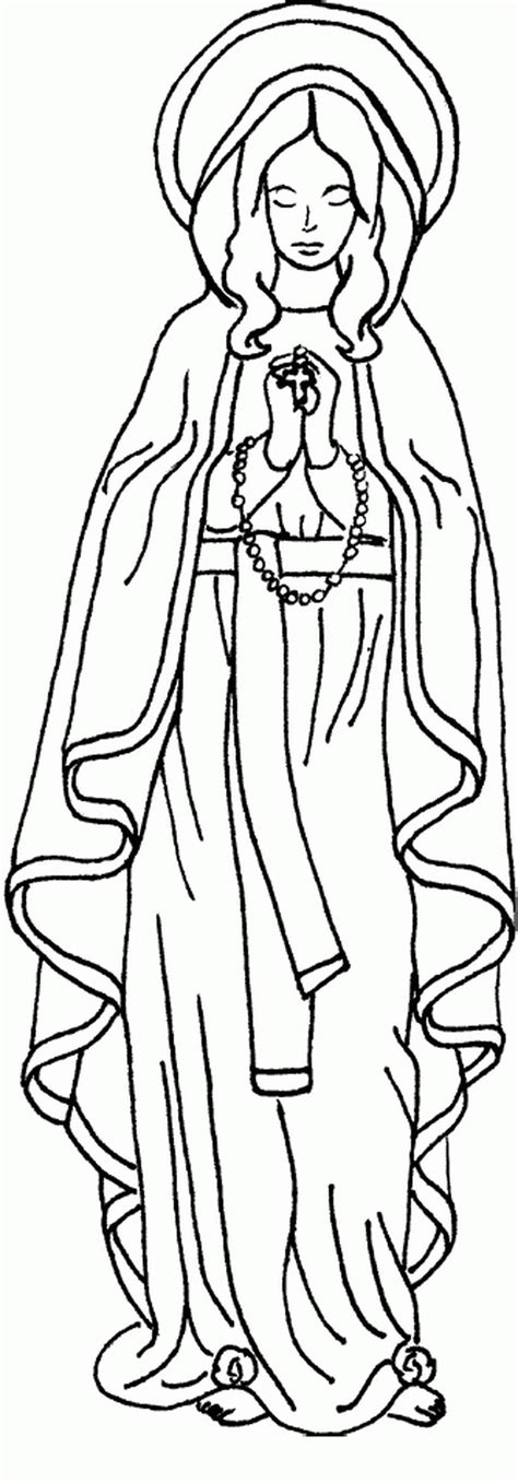 Printable Mother Mary Coloring Page Printable Templates Hot Sex Picture