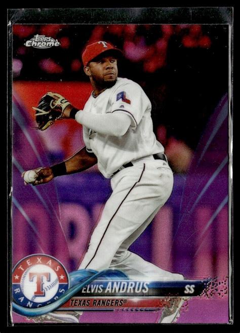 2018 Topps Chrome Elvis Andrus Texas Rangers 130 EBay