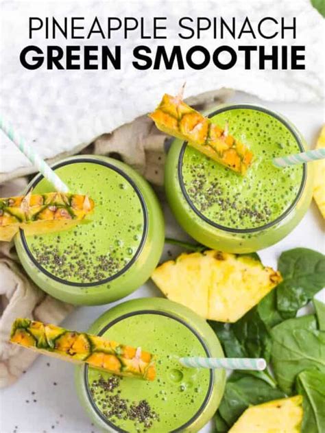 Pineapple Green Smoothie High Protein Recipe Randa Nutrition